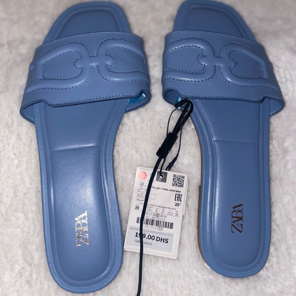 Zara baby blue sandals